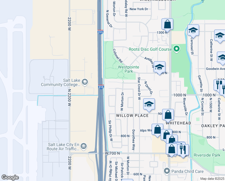 map of restaurants, bars, coffee shops, grocery stores, and more near 976 Sir Joseph Way in Salt Lake City