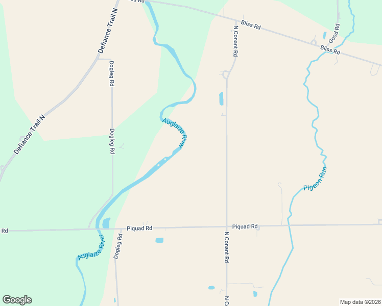 map of restaurants, bars, coffee shops, grocery stores, and more near 3819 North Conant Road in Delphos
