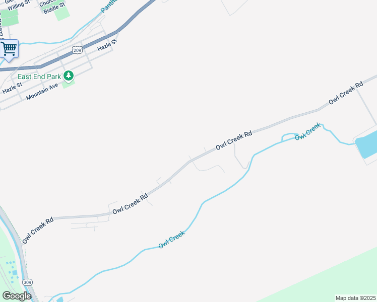 map of restaurants, bars, coffee shops, grocery stores, and more near 187 Owl Creek Rd in Tamaqua