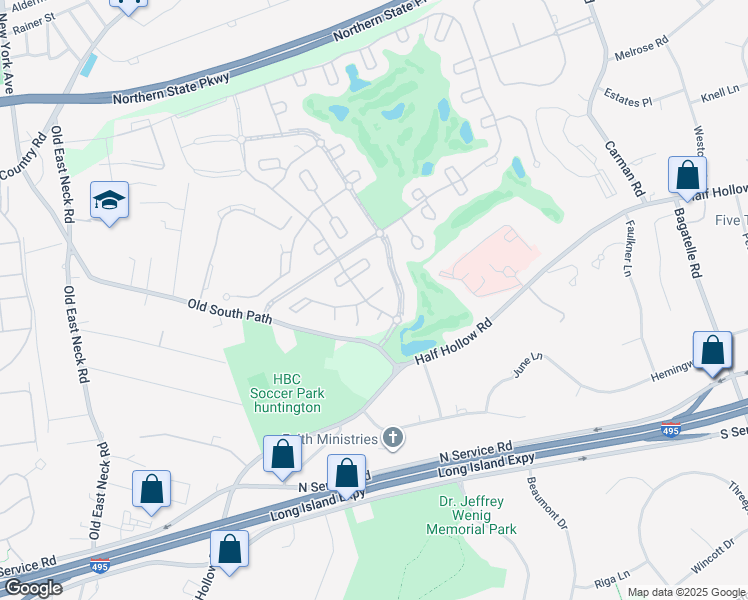 map of restaurants, bars, coffee shops, grocery stores, and more near 659 Balfour Place in Melville