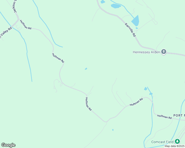 map of restaurants, bars, coffee shops, grocery stores, and more near 394 Hoffman Road in Mansfield Township