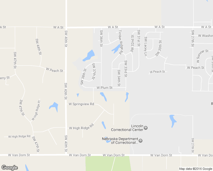 map of restaurants, bars, coffee shops, grocery stores, and more near 3520 West Plum Street in Lincoln