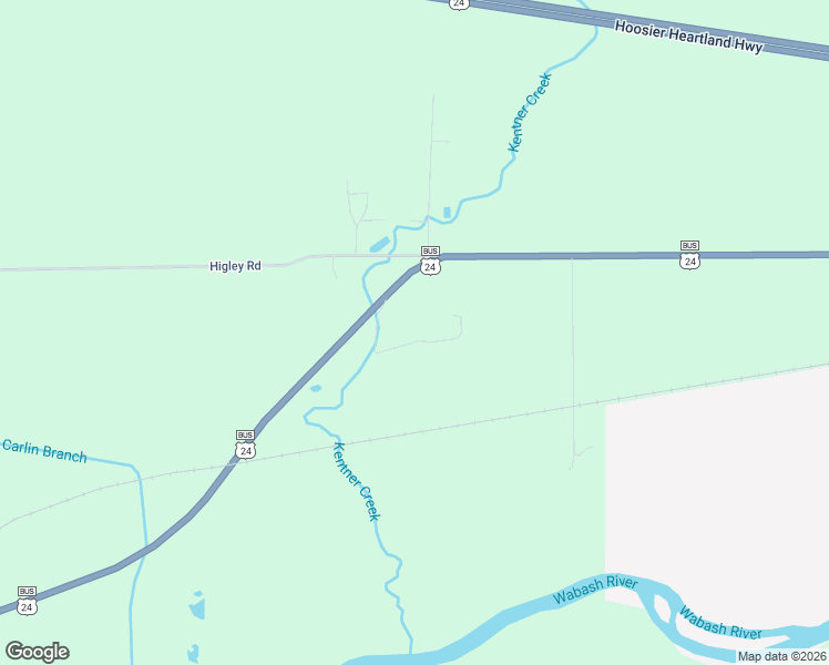 map of restaurants, bars, coffee shops, grocery stores, and more near 6181 U.S. 24 Bus in Wabash