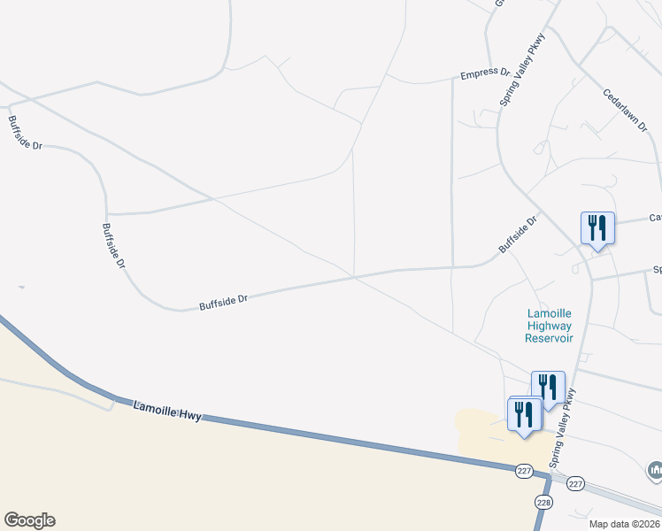 map of restaurants, bars, coffee shops, grocery stores, and more near in Spring Creek
