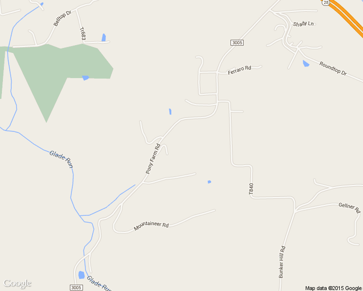 map of restaurants, bars, coffee shops, grocery stores, and more near 746 Pony Farm Road in Kittanning