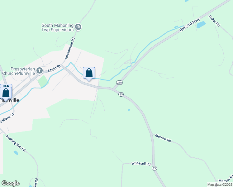 map of restaurants, bars, coffee shops, grocery stores, and more near in Indiana County