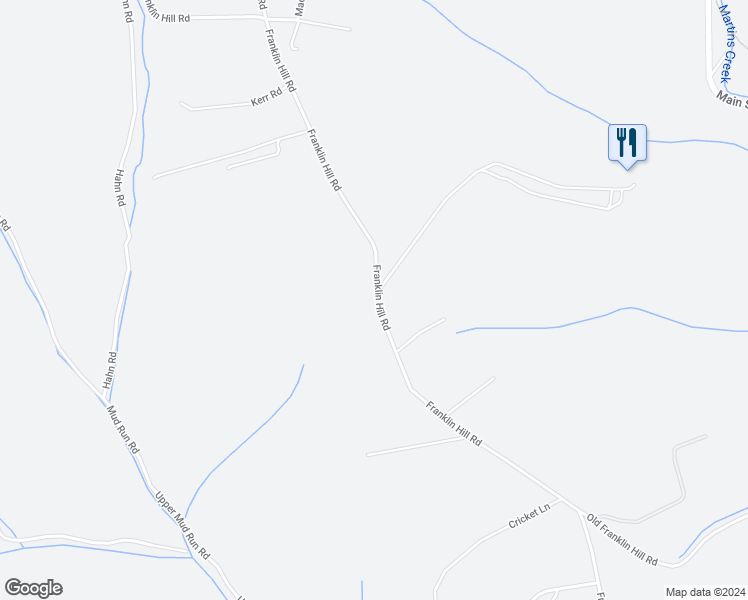 map of restaurants, bars, coffee shops, grocery stores, and more near 7516 Franklin Hill Road in Bangor