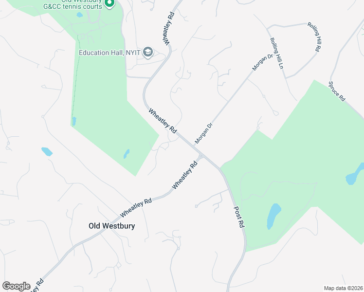 map of restaurants, bars, coffee shops, grocery stores, and more near 206 Wheatley-Brookville Highway in Old Westbury
