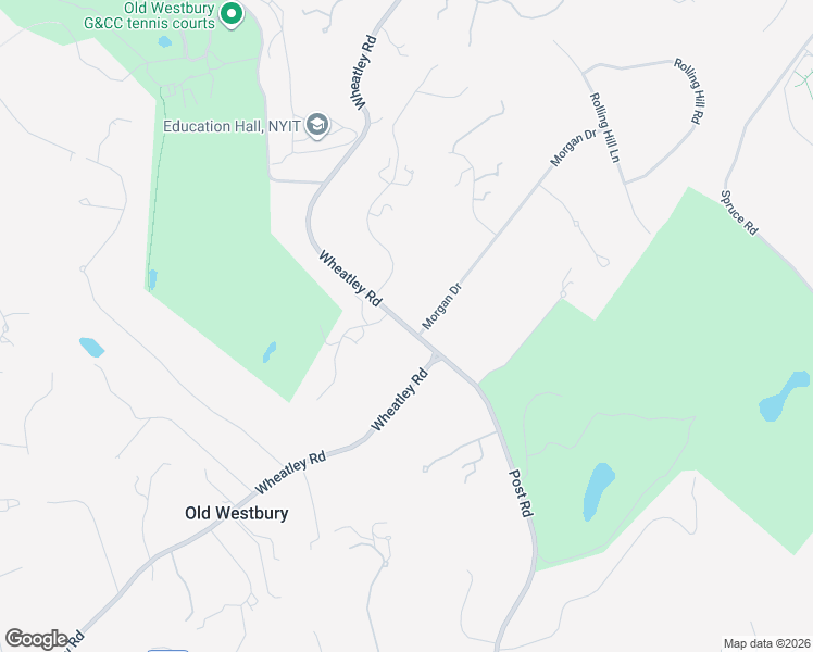 map of restaurants, bars, coffee shops, grocery stores, and more near 206 Wheatley-Brookville Highway in Old Westbury