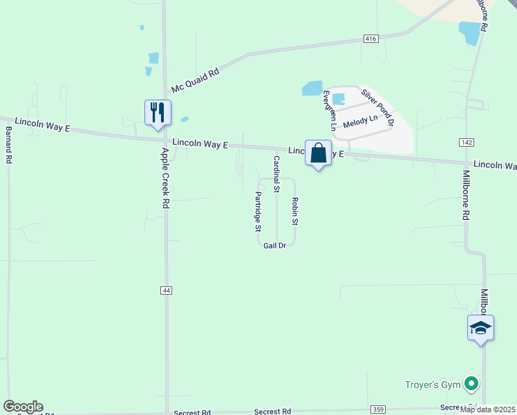 Partridge Street, Apple Creek OH Walk Score