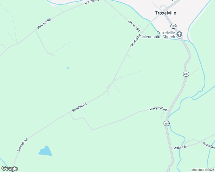 map of restaurants, bars, coffee shops, grocery stores, and more near 736 Sand Hill Road in Beavertown