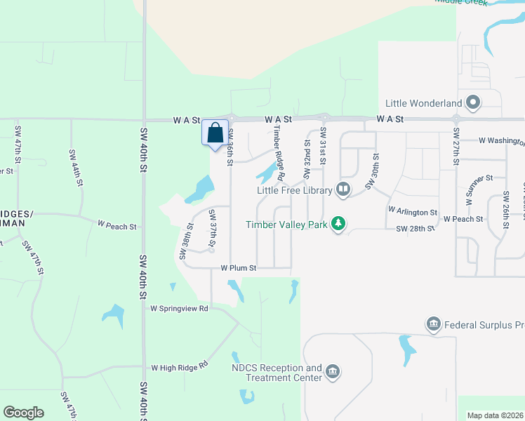 map of restaurants, bars, coffee shops, grocery stores, and more near 1817 Timber Ridge Road in Lincoln