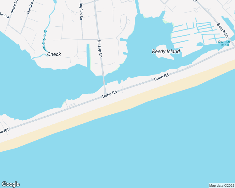 map of restaurants, bars, coffee shops, grocery stores, and more near 231 Dune Road in Westhampton Beach