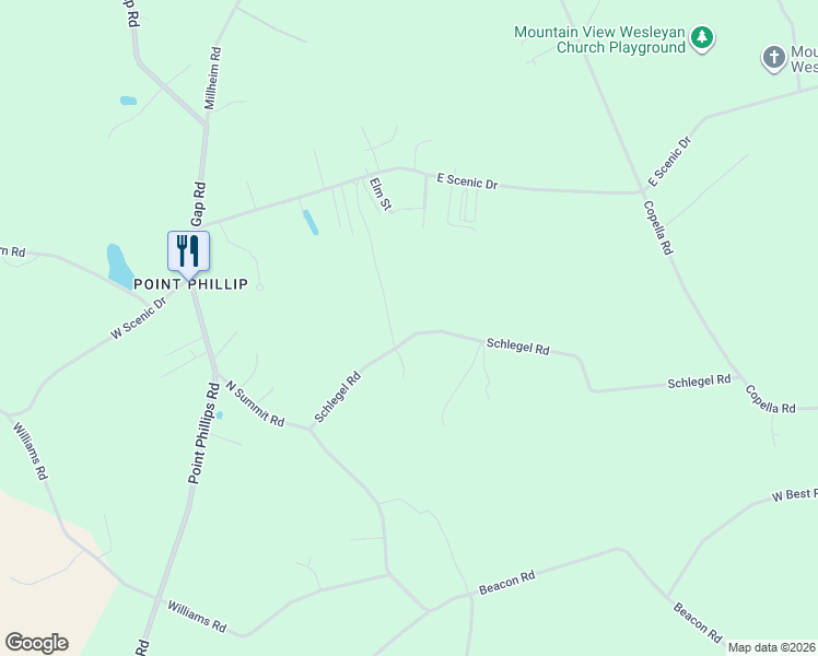 map of restaurants, bars, coffee shops, grocery stores, and more near 2484 Schlegel Road in Bath