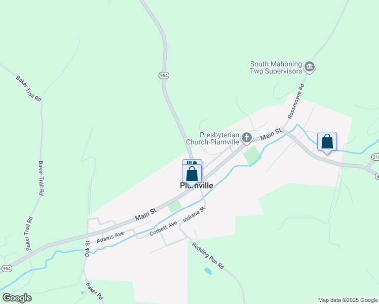 map of restaurants, bars, coffee shops, grocery stores, and more near 197 East Washington Street in Plumville