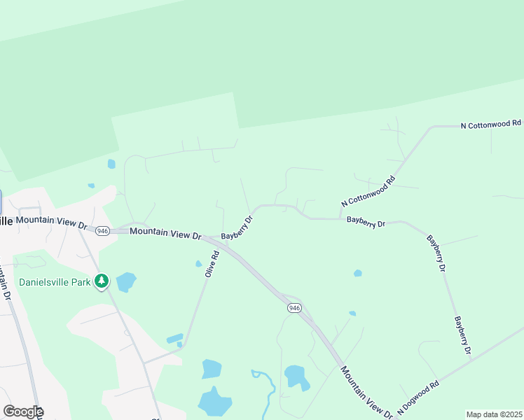 map of restaurants, bars, coffee shops, grocery stores, and more near 3743 Bayberry Drive in Danielsville