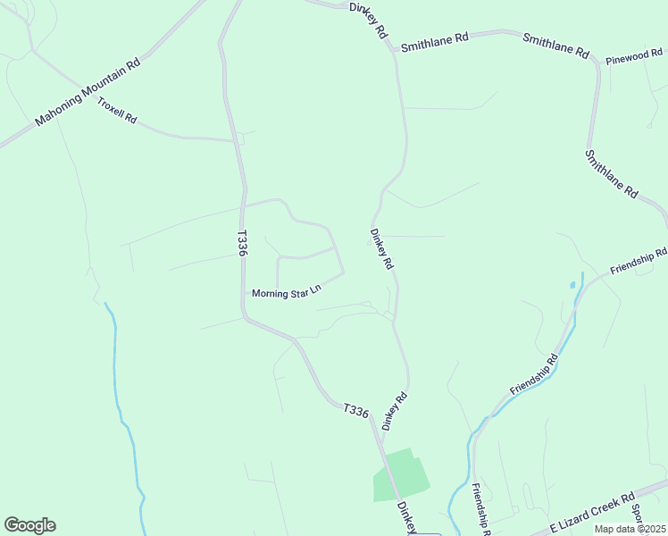 map of restaurants, bars, coffee shops, grocery stores, and more near 253 Morning Star Lane in Lehighton