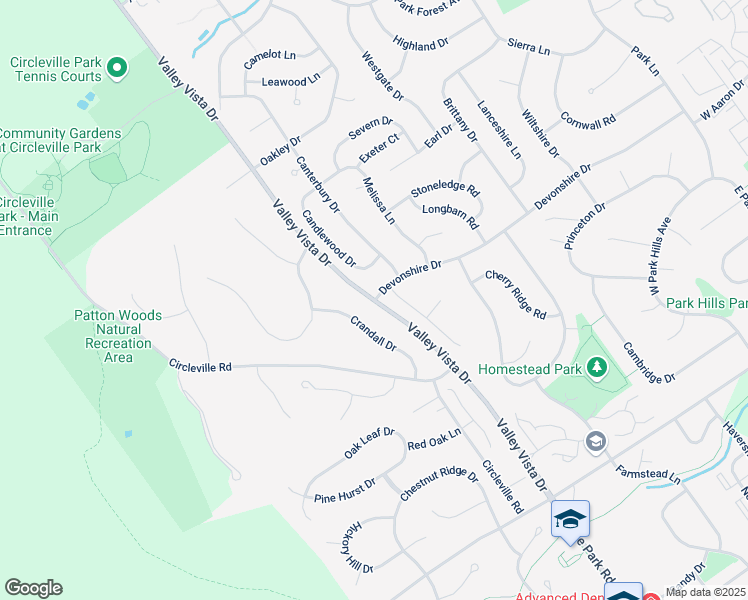 map of restaurants, bars, coffee shops, grocery stores, and more near 698 Valley Vista Dr in State College