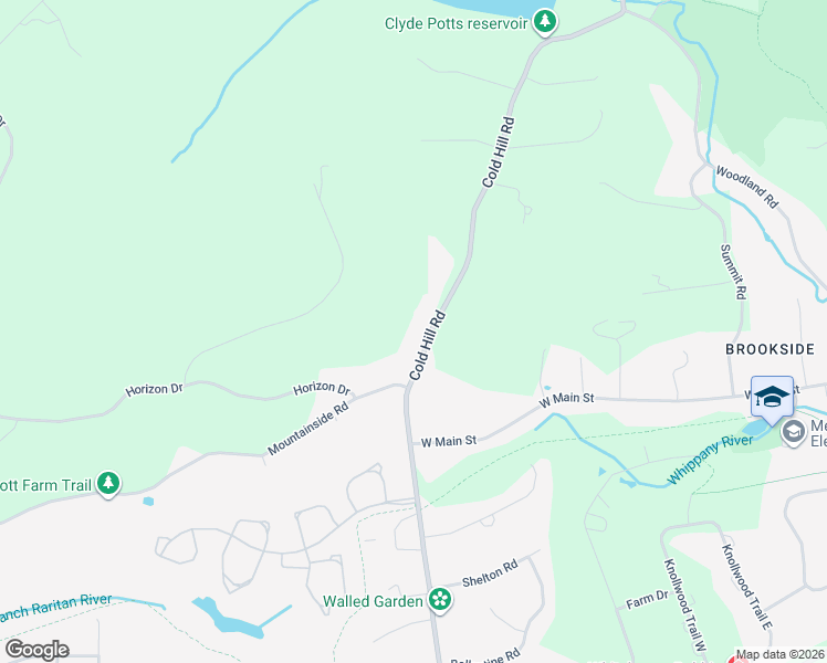 map of restaurants, bars, coffee shops, grocery stores, and more near 8 Cold Hill Road in Morristown