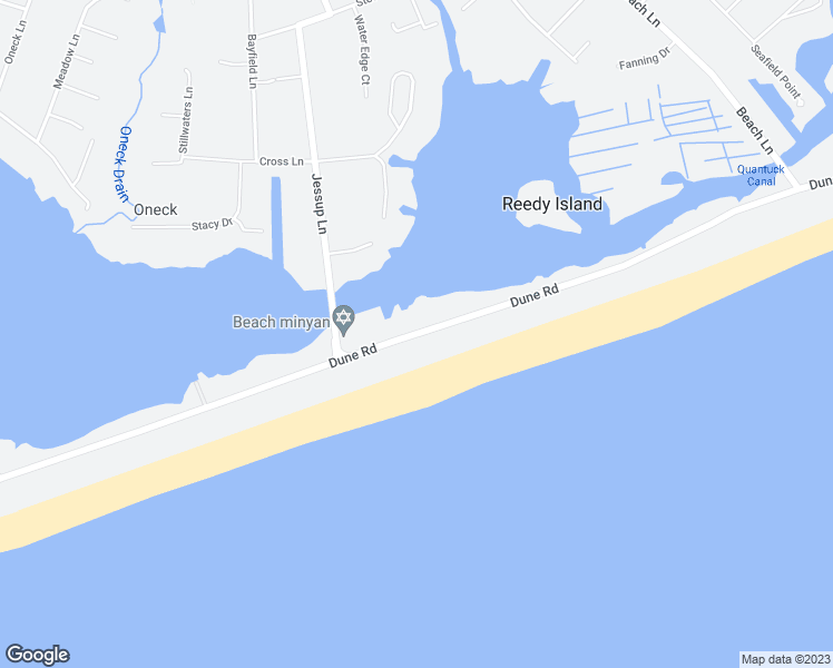 map of restaurants, bars, coffee shops, grocery stores, and more near 219 Co Road 89 in Westhampton Beach