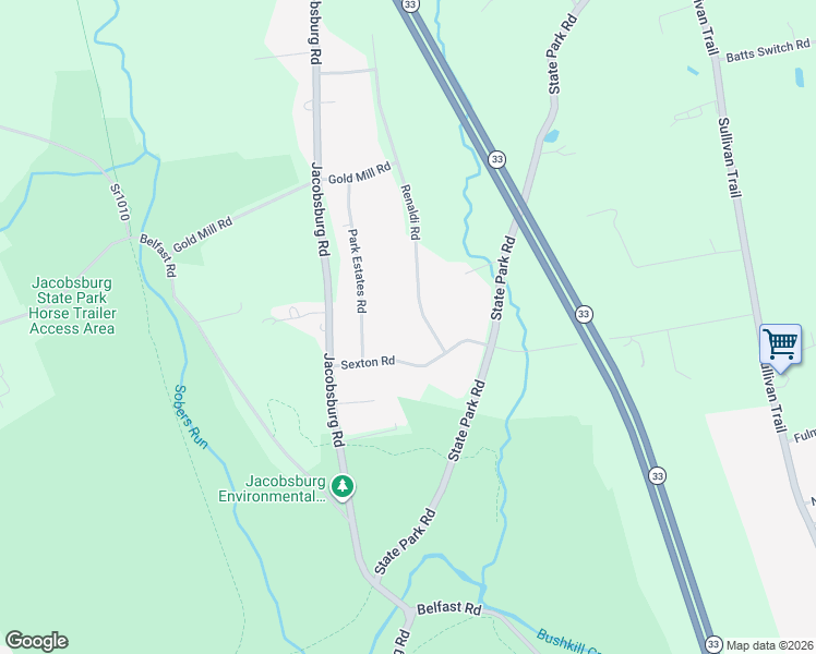 map of restaurants, bars, coffee shops, grocery stores, and more near 901 Renaldi Road in Wind Gap