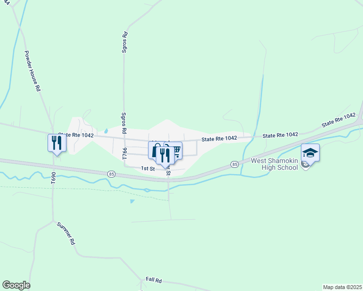 map of restaurants, bars, coffee shops, grocery stores, and more near 4061 2nd Street in Home