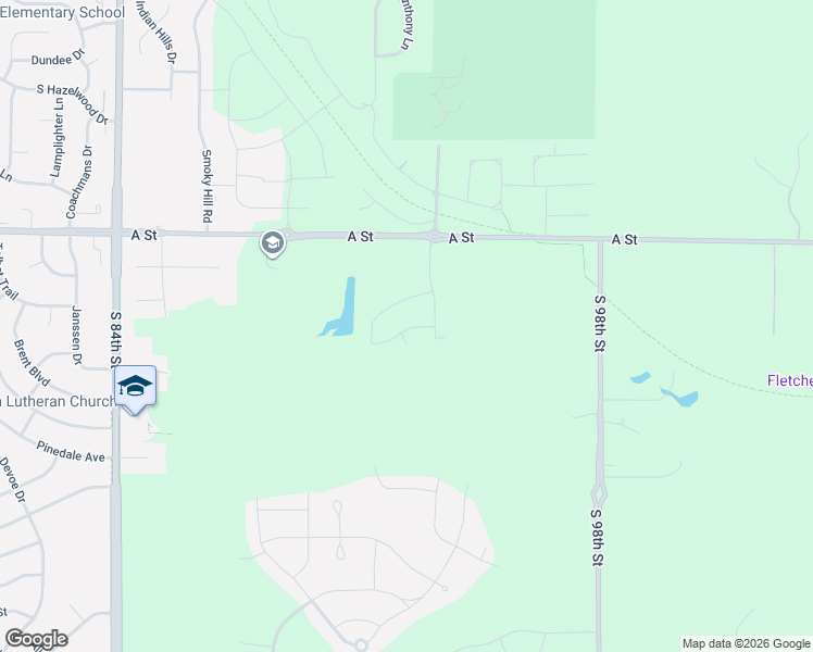 map of restaurants, bars, coffee shops, grocery stores, and more near 9341 A Street in Lincoln