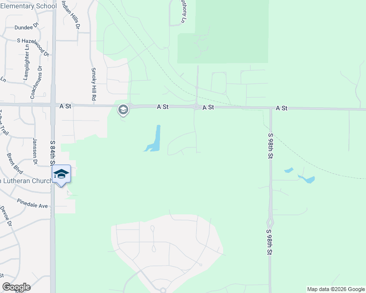 map of restaurants, bars, coffee shops, grocery stores, and more near 9341 A Street in Lincoln