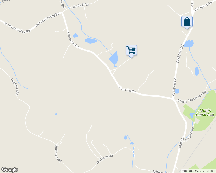 map of restaurants, bars, coffee shops, grocery stores, and more near 150 Karrville Road in Port Murray