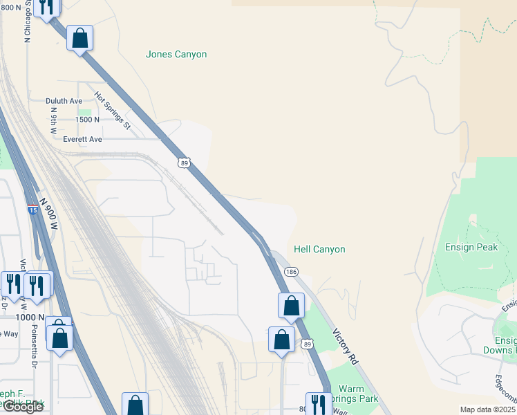 map of restaurants, bars, coffee shops, grocery stores, and more near 1208 Beck Street in Salt Lake City