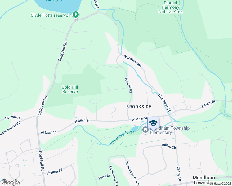 map of restaurants, bars, coffee shops, grocery stores, and more near 4 Robert Road in Mendham