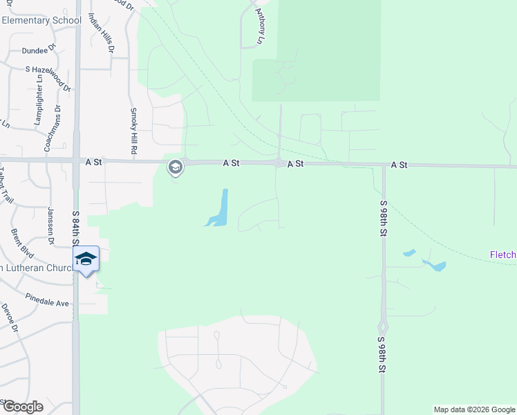 map of restaurants, bars, coffee shops, grocery stores, and more near 9341 A Street in Lincoln