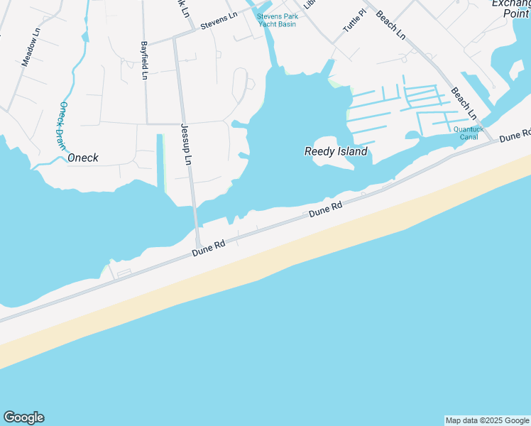 map of restaurants, bars, coffee shops, grocery stores, and more near 206 Dune Road in Westhampton Beach