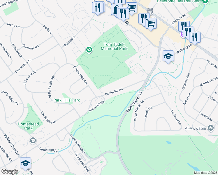 map of restaurants, bars, coffee shops, grocery stores, and more near 1206-1512 Circleville Rd in State College
