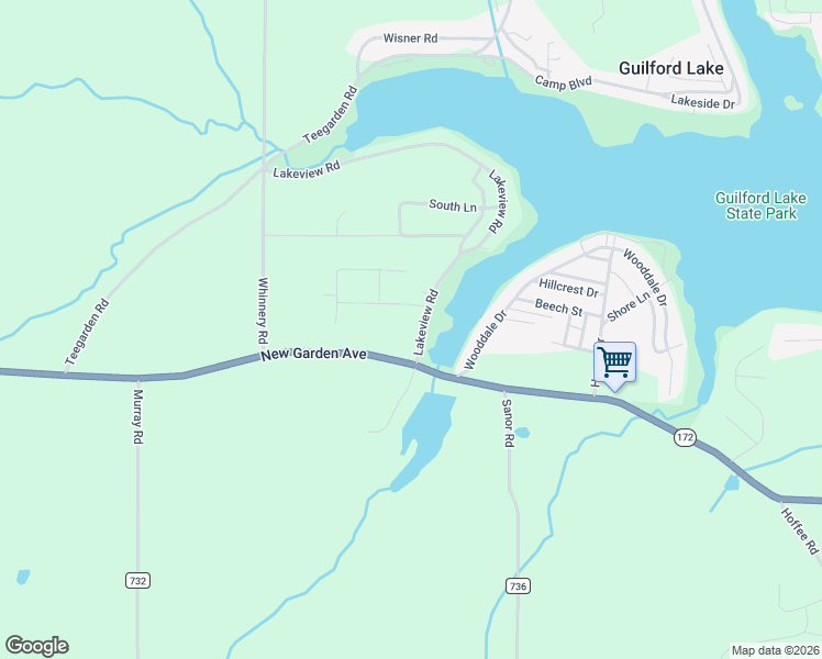 map of restaurants, bars, coffee shops, grocery stores, and more near 7183 Lakeview Road in Hanoverton
