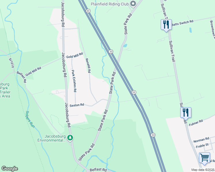map of restaurants, bars, coffee shops, grocery stores, and more near 917 State Park Road in Wind Gap