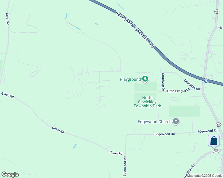 map of restaurants, bars, coffee shops, grocery stores, and more near 121 Oak Lane in Beaver Falls