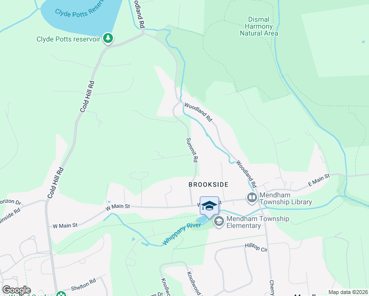 map of restaurants, bars, coffee shops, grocery stores, and more near 4 Robert Road in Mendham