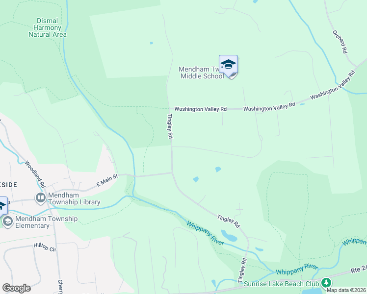 map of restaurants, bars, coffee shops, grocery stores, and more near 3 Dogwood Drive in Morristown