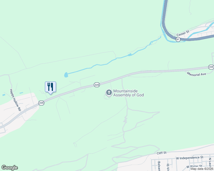 map of restaurants, bars, coffee shops, grocery stores, and more near 2050 Trevorton Road in Coal Township