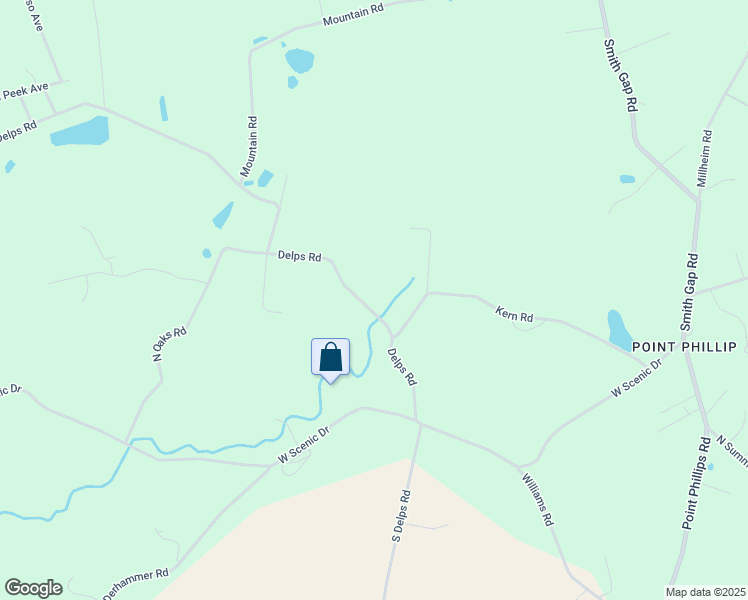 map of restaurants, bars, coffee shops, grocery stores, and more near 2736 Delps Road in Danielsville