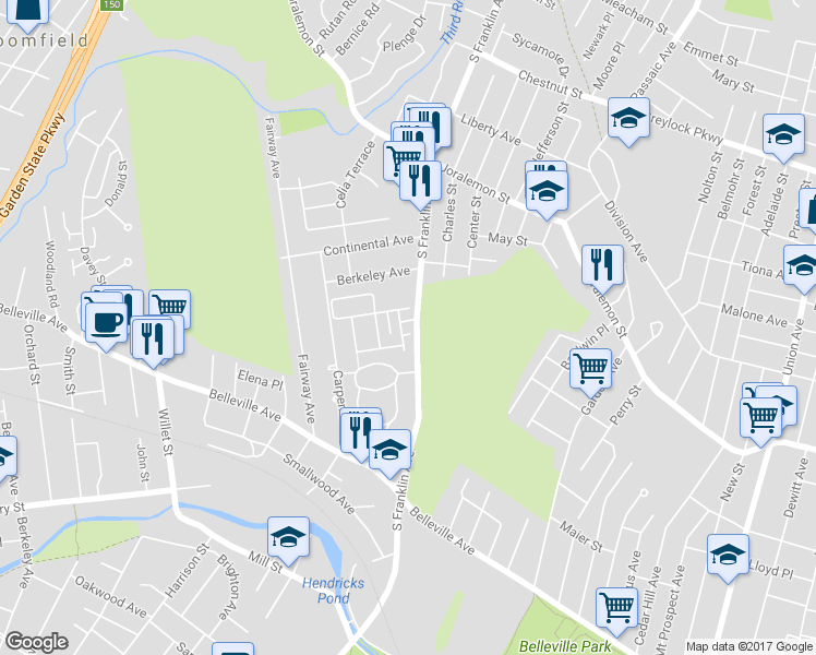 map of restaurants, bars, coffee shops, grocery stores, and more near 204 Olivio Drive in Belleville