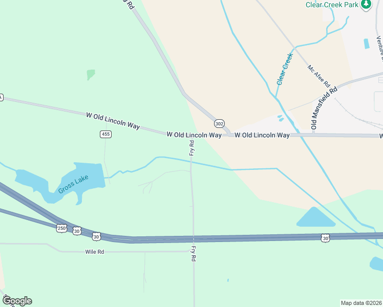 map of restaurants, bars, coffee shops, grocery stores, and more near 207 Township Highway 186 in Wooster