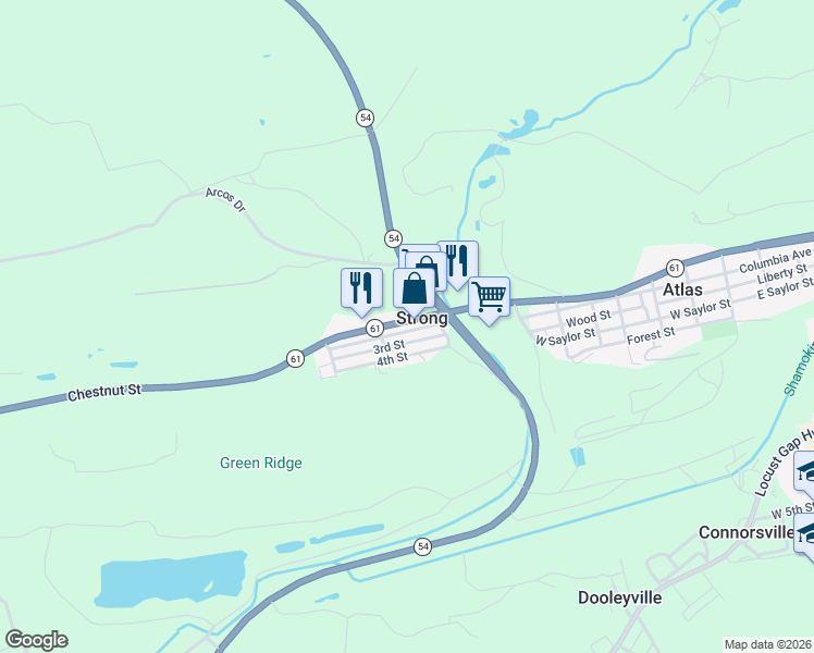 map of restaurants, bars, coffee shops, grocery stores, and more near 146 Front Street in Mount Carmel