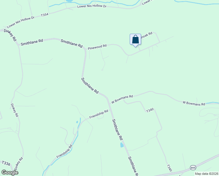 map of restaurants, bars, coffee shops, grocery stores, and more near 770 Smithlane Road in Lehighton