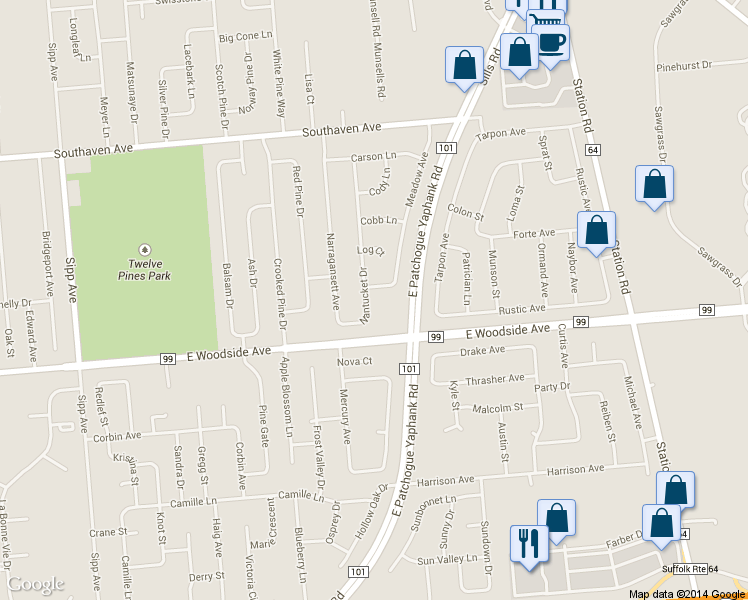 map of restaurants, bars, coffee shops, grocery stores, and more near 33 Nantucket Drive in Medford