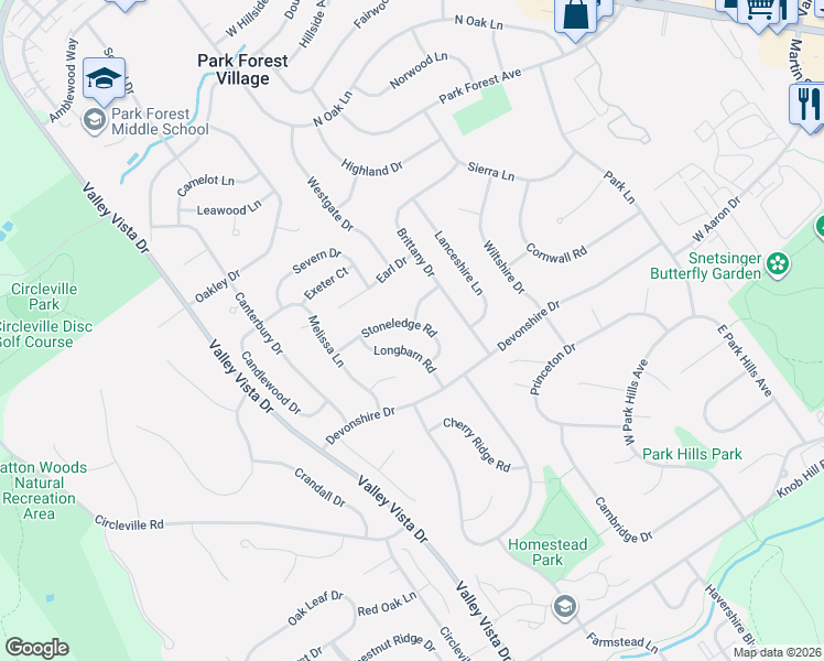 map of restaurants, bars, coffee shops, grocery stores, and more near 539-579 Longbarn Road in State College