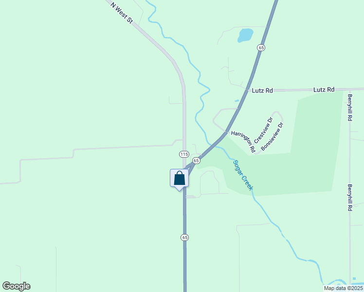 map of restaurants, bars, coffee shops, grocery stores, and more near 4229 N West St in Lima