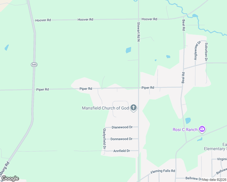 map of restaurants, bars, coffee shops, grocery stores, and more near 962 Piper Road in Mansfield