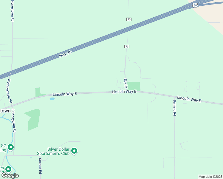 map of restaurants, bars, coffee shops, grocery stores, and more near 6096 Lincoln Way East in Wooster